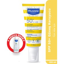 Mustela Spf 50+ Güneş Koruyucu Tüm Cilt Tipleri Bebek Çocuk Yetişkin 200ML+HYDRA Bebe Losyon 100ML Hediyeli
