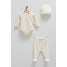Caramell Little Emu Cute Bear 3'lü Body Pantolon Şapka