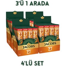 Jacobs 3'ü 1 Arada Karışım Kahve 160 Adet( 40'lı Kutu x 4) Sade Aroma ile Pratik Hazırlama İmkanı Sunuyor