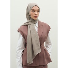 Fresh Scarfs  Monogram Pamuk Floş Jakarlı Şal Gümüş