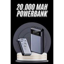Butik Hızlı Şarj Özellikli 20.000 Mah Dijital Göstergeli USB Girişli Android ve Ios Uyumlu Powerbank