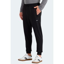 Slazenger Flaunt Erkek Fermuar Cepli Siyah Eşofman Altı