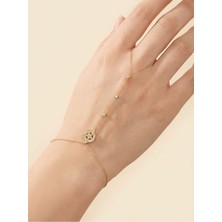 Kuyumcu Nurettin 2.20 gr (Gram) 3 Renkli Dorika Toplu Yuvarlak Yıldızlı Şahmeran 14 Ayar Altın