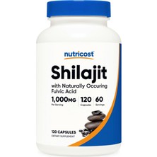 Nutricost Shilajit  (1,000 Mg Shilajit Per Serving), 120 Capsul..abd Menşei.37.