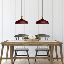 Bamyum Vişne Çürüğü Asaletli Ikili Avize Eskitme Tokmak Başlık Sarkıt Lamba Mutfak Salon Kafe Avizeleri