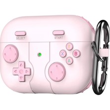 Caseonn Samsung Galaxy Buds 3 Fe Kılıf Retro Gamepad Pembe