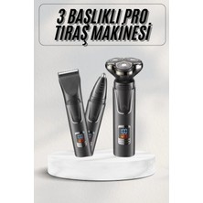 Butik Yüksek Performanslı 3 Başlıklı Profesyonel Şarjlı Islak ve Kuru Kullanıma Uygun