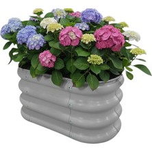 Bahçe Kulesi Modüler Yükseltilmiş Bahçe Yatağı Yükseltilmiş Sebze Yatağı Çiçeklik No:0 (60X34) Gri