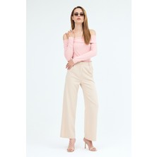 Kadın Madonna Yaka Candy Bluz