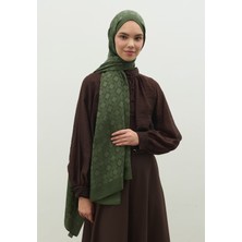 Fresh Scarfs  Oslo Pamuk Floş Jakarlı Şal Yaprak