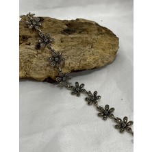 Firuze Gümüş Gümüş Markazit Taşlı Kadın Bileklik