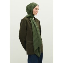 Fresh Scarfs  Nara Pamuk Floş Jakarlı Şal Yaprak