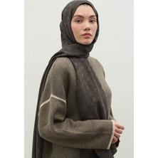Fresh Scarfs  Oslo Pamuk Floş Jakarlı Şal Duman