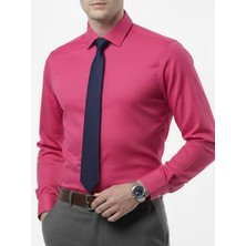 Drytech Slim Fit Su Itici Leke Tutmaz Erkek Gömlek Kırmızı T14346