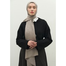Fresh Scarfs  Oslo Pamuk Floş Jakarlı Şal Gümüş