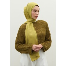 Fresh Scarfs  Oslo Pamuk Floş Jakarlı Şal Tatlı Sarı