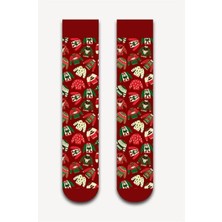 Neşeli Çoraplar Noel Kazaklar Havlu Çorap