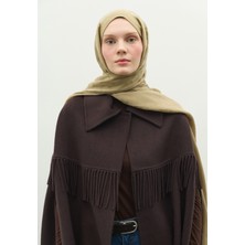 Fresh Scarfs  Oslo Pamuk Floş Jakarlı Şal Vizon