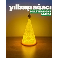 Empressco Pilli Tealight Beyaz Yılbaşı Ağacı Işığı, Sıcak ve Şık Dekorasyon Parçası