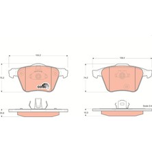 Trw GDB1565 Ön Balata Volvo XC90 2.5t 02 > D5 02 > T6 02 >d5 V8 05 > D5 09 > 3.2 06 > GDB1607 31262705-30769125-274331
