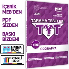 Karakutu Yayınları 2026 Yks-Tyt Mebi-Ogm Coğrafya Özgün Tarama Testleri Kitabı A4 Boyut Renkli Görsel Baskı Ücreti