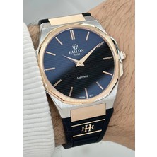 Hislon Orijinal Silikon Kordon Ultra Slim Erkek Kol Saati ILKCL127T-04BR
