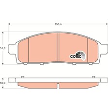 Trw GDB3435 Ön Balata L200 Pick-Up 2.5dı-D Kbt-Kat 05-10 L200 2.5dı-D 07-10 4605A198-4605A284-WVA24529