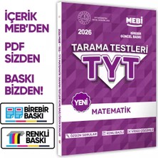 Karakutu Yayınları 2026 Yks-Tyt Mebi-Ogm Matematik Özgün Tarama Testleri Kitabı A4 Boyut Renkli Görsel Baskı Ücreti