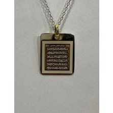 Firuze Gümüş Gümüş Nazar Ayeti Kadın Kolyesi