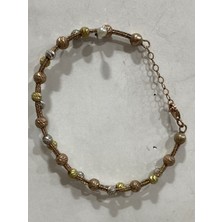 Firuze Gümüş Gümüş Rose Renk Kadın Bileklik