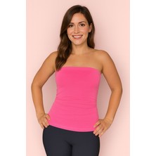 Merlot Straplez Örme Basic Kadın Atlet