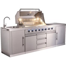 Berfmann 6+2 Barbekülü Outdoor Mutfak