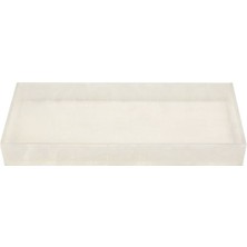 Omg Lal Tepsi, Tezgah Üstü, 35XH3X25CM - Beyaz