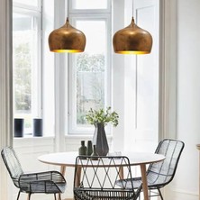 Bamyum Ikili Cogens Bakır Rengi Avize Retro Toplantı Yemek Oadsı Masaüstü Mutfak Kuaför Kafe Salon