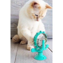 WİderMarkt Zilli Kedi Oyuncağı - Döner Eğlence, Mama Dağıtıcı, Stres Azaltıcı Akıllı Kedi Oyuncağı Vantuzlu