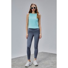 The Fancy Kadın Yüksek Bel Kalın Kemer Slim Fit Tayt