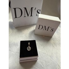 DMs Silver Gece Gökyüzü,hilal ve Yıldızlar Gümüş Charm'ı