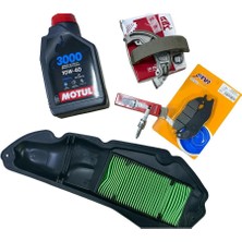 Ctvr Honda Pcx 125-150 (2021-2025) Eco Bakım Set-Motul 3000, Hava Filtresi, Ön ve Arka Balata, Orj Buji
