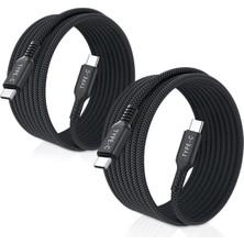 Lucatech Samsung A54 / A53 / A35 / A17 / A34 / A25 / A24 / A23 / A22 / A15 Uyumlu Pd Type-C Hızlı Şarj Kablosu 240W