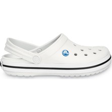 Crocs Crocband 11016-100 Beyaz Terlik Silikon/Plastik Malzeme ile Ergonomik Destek Sunar