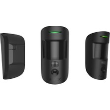 AJAX MotionCam Kablosuz Kameralı Hareket Dedektörü Siyah