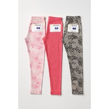 İncili Kız Çocuk Mevsimlik Baskılı Tayt