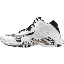 Mizuno Wave Lightning Z8 Mıd Unisex Voleybol Ayakkabısı Beyaz / Desenli