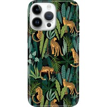 Adasena iPhone 15 Pro Max Kılıf Desenli Baskılı Tpu Rubber Kapak Vahşi Sanat