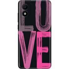 Adasena Tcl 303 Kılıf Desenli Baskılı Tpu Rubber Kapak Love2