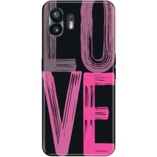 Adasena Nothing Phone 2 Kılıf Desenli Baskılı Tpu Rubber Kapak Love2