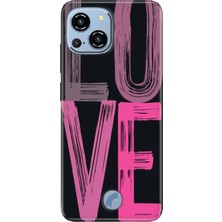 Adasena Reeder S23 Pro Max Kılıf Desenli Baskılı Tpu Rubber Kapak Love2