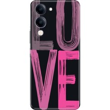 Adasena Vivo Y04 Kılıf Desenli Baskılı Tpu Rubber Kapak Love2