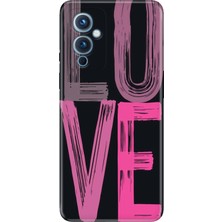 Adasena Oneplus 9 Kılıf Desenli Baskılı Tpu Rubber Kapak Love2