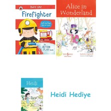 Bloomsbury Busy Day: Firefighter: An Action Play Book + Alice In Wonderland + Heidi